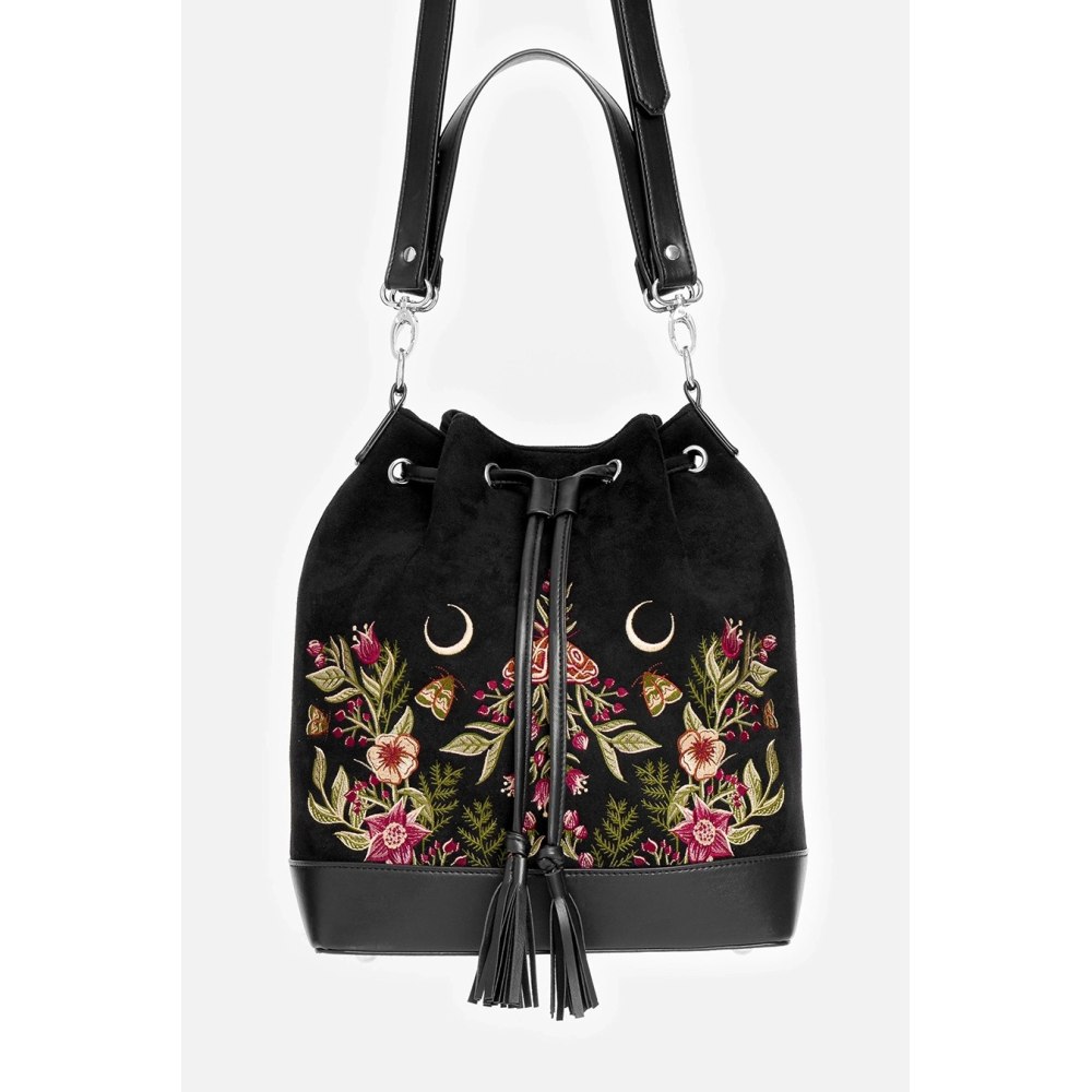 Restyle - Wildflower Shoulder bag - Black